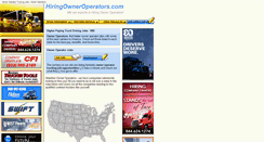 Desktop Screenshot of hiringowneroperators.com