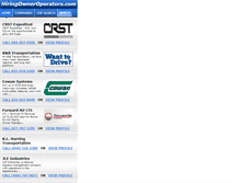 Tablet Screenshot of hiringowneroperators.com